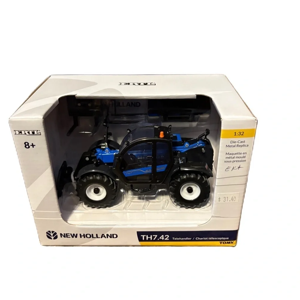 1/32 New Holland Blue TH7.42 Telehandler With Bucket & Forks NEW Tractor Toy